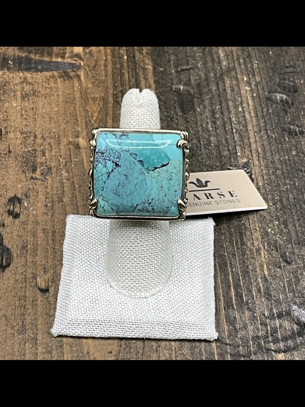 Studio Barse Turquoise Statement Square Ring